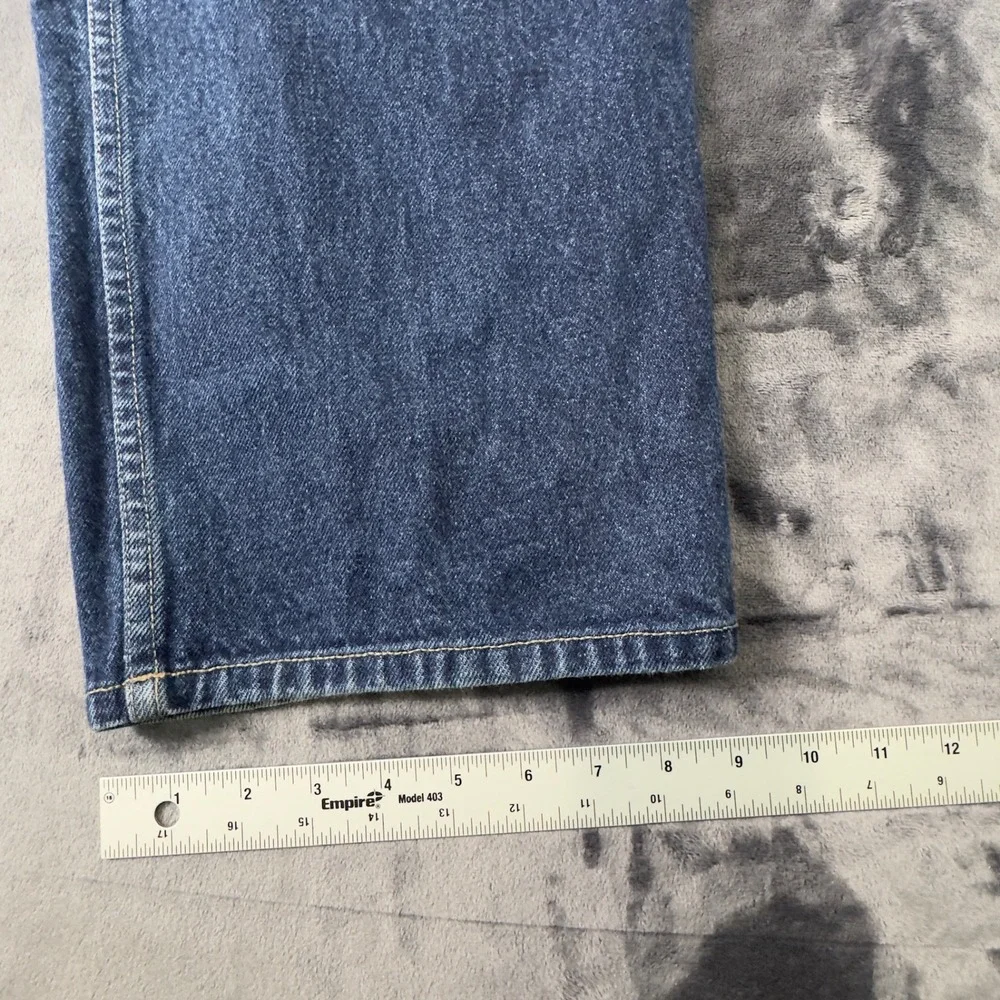 Ecko Unltd Jeans Mens 34 Blue Baggy Wide Leg Skate Denim Vintage 90s Y2K